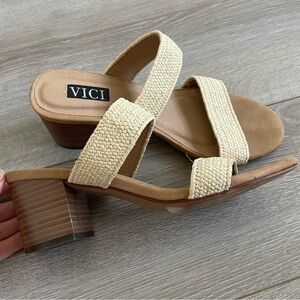 Vici 2 Strap Heel Sandals.